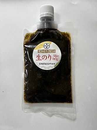 宮城県産の生海苔を荒切にし食感をいかし自家製たれで煮込みました。